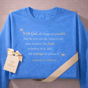 Michael B Kirksey Carolina blue long sleeve Quote T-shirt